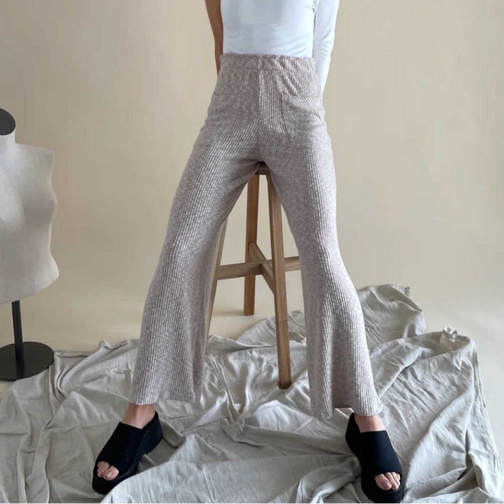 Wishlist Wide Leg Ribbed Lounge Pants